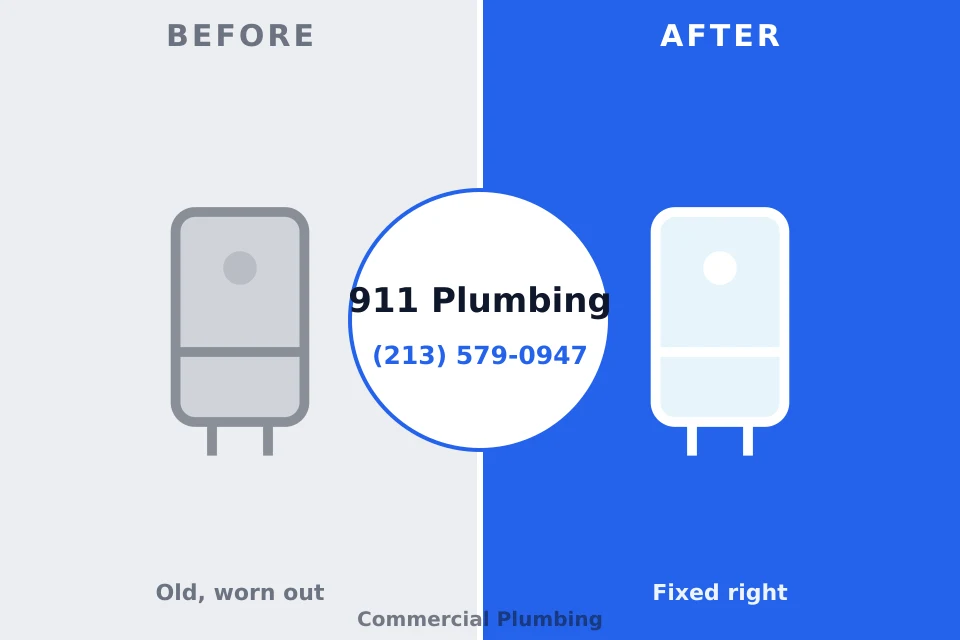 Before and after: plumbing repair Browns Lake, WI